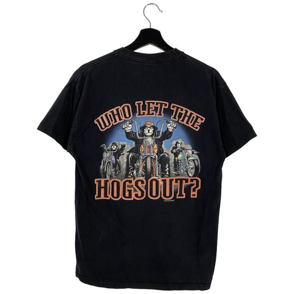 Vintage 2003 Big Dogs double-sided graphic biker tee black - Picture 1 of 5